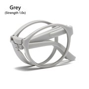 Unisex Portable Lightweight Compact Presbyopic Glasses Folding with Glasses Case Reading Glasses GREY STRENGTH 1.0X