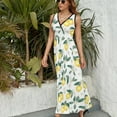 thumbnail image 6 of Lemons on White Sleeveless Dress Summer Women Clothes Dress for Pregnant Women Dresses, 6 of 9