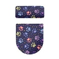 thumbnail image 5 of SEANATIVE Paw Print Toilet Lid Dust Cover Replacement Covers Bathroom Toilet Lid Cushion Water Resistant Tank Mat Indoor Home Decor Accessories Elastic Edges Toilet Lid & Tank Covers, 2 Pack, 5 of 7