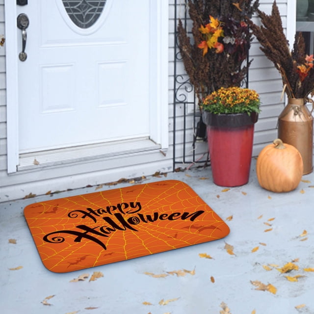 Tapete de Halloween Xihbxyly para puerta de baño o cocina forma de araña