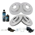 thumbnail image 2 of TRQ Front & Rear Ceramic Brake Pad & Coated Rotor Kit w/Chemicals for Ford Focus BKA23069, 2 of 6