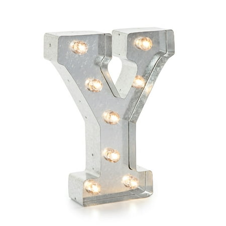 - Silver Metal Marquee Letter 9.875