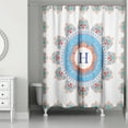 thumbnail image 2 of Creative Products Monogram Medallion Shower Curtain - H, 2 of 2