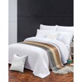 thumbnail image 2 of Bed Runner Scarf Queen Size, Farmhouse Haze Blue Brown Stain Bed Runners & Scarves for Foot of Beds, Vintage Wooden Striped Decorative Bedding Runner Scarf for Hotel Home Bedroom 83 x20 Inch, 2 of 6