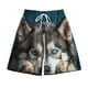 thumbnail image 1 of Pantalones Cortos para Hombre de Cintura Elástica con Bolsillos Pantalones de Playa de Impresión Casual, Poliéster Ligero de Moda para la Primavera Verano Al Aire Libre Y el Uso Diario, 1 of 5