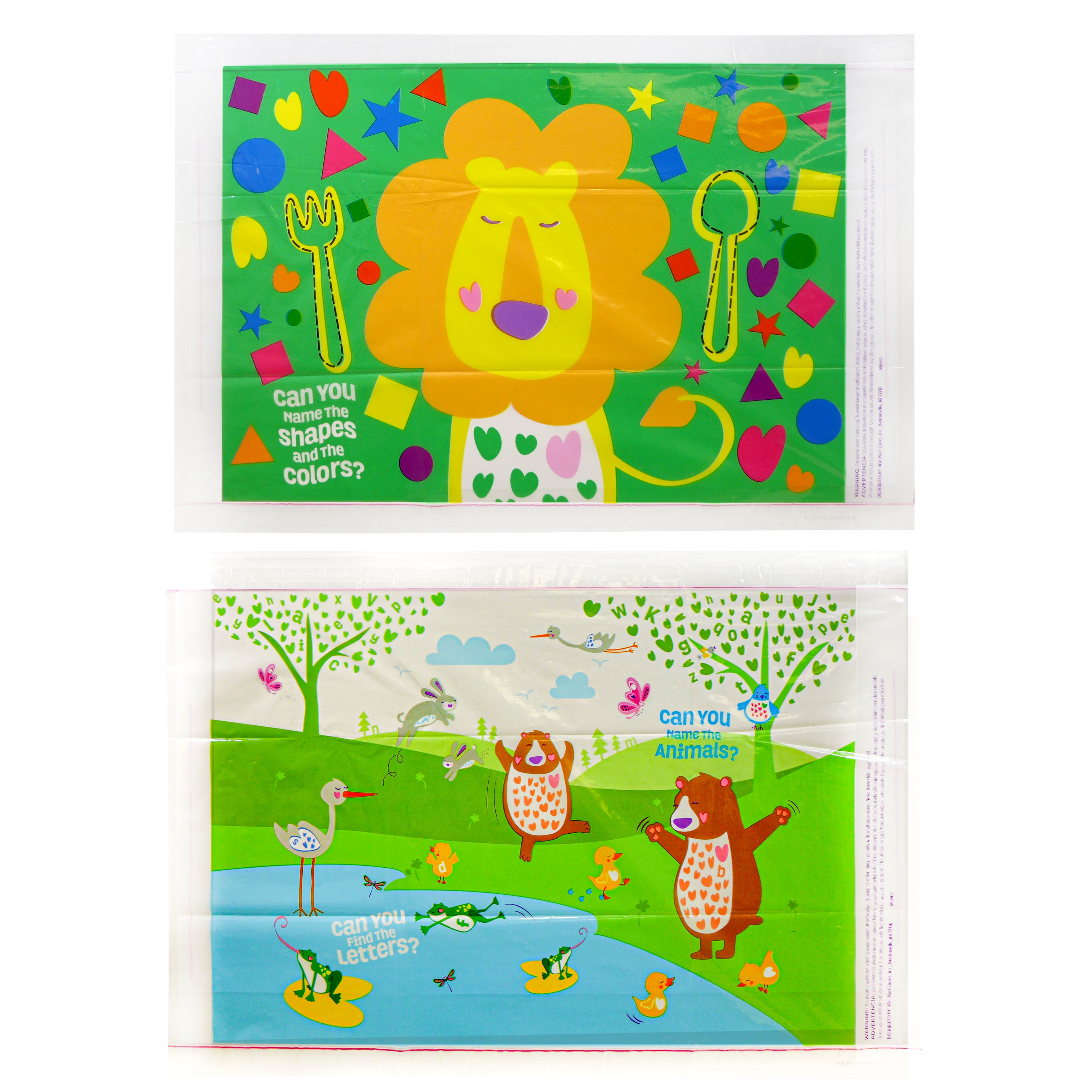 Parent's Choice Disposable Adhesive Placemats, 12 Count Walmart