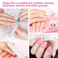thumbnail image 4 of 6pcs Crystal Nail Files, EEEkit 6 Colors Glass Nail Files, Double-Sided Etched Fingernail Files, Fingernail File Nail Care Manicure Tools Set for Natural Nails, 4 of 6