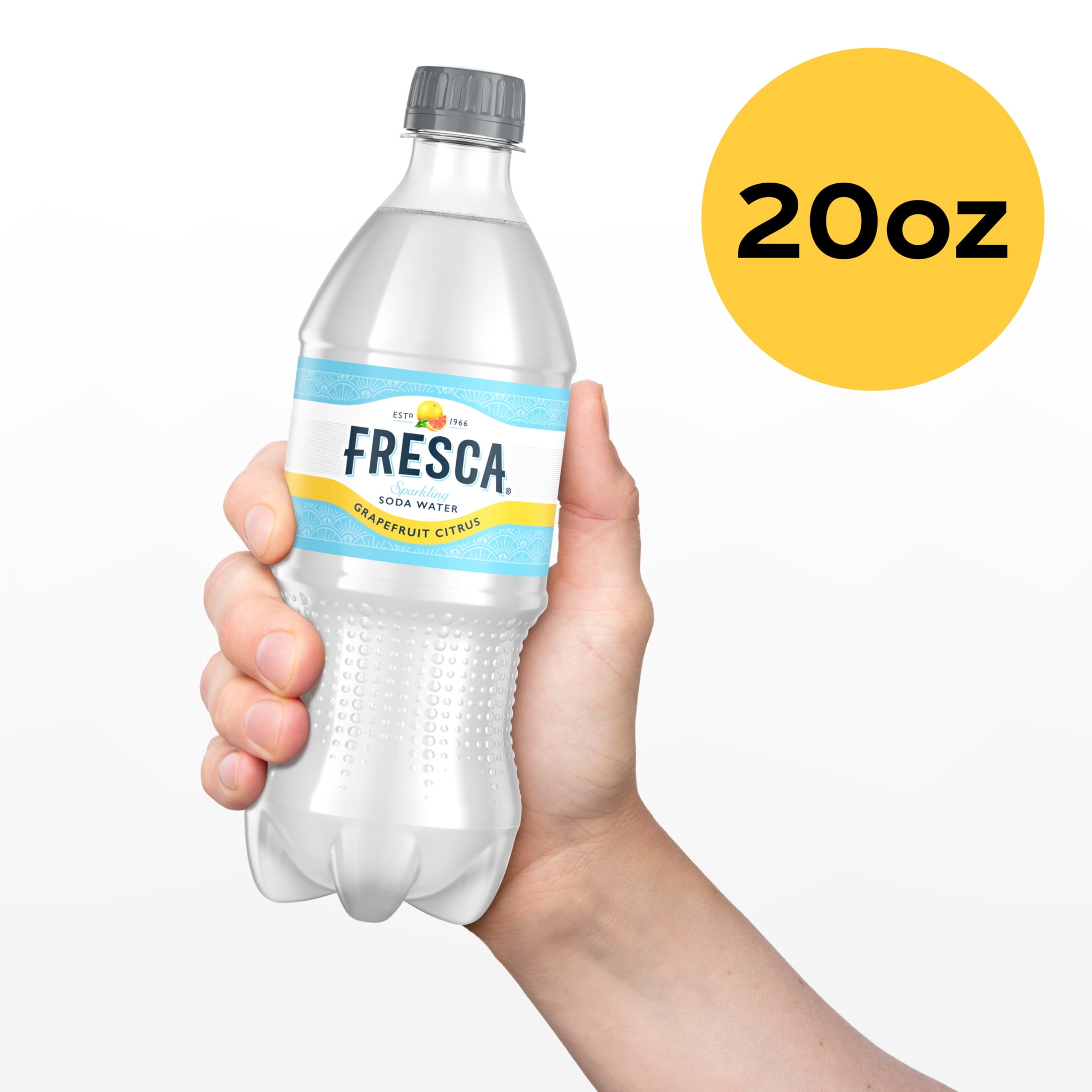 Fresca Citrus Soda Pop Bottle, 20 fl oz