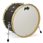PDP PDCC1426KKWN 14 x 26 in. Walnut Stain Kick Drum with Natural Stain Hoops