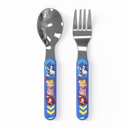 Sonic 875724 Sonic The Hedgehog & Friends Kids Fork & Spoon Set