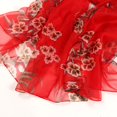thumbnail image 4 of Baberdicy Silk Scarf Clearance！Scarf Polyester Lightweight Birthday Women Scarf Shawl Fashion Scarves Red, 4 of 5