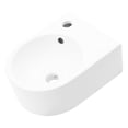 thumbnail image 4 of White Wall Mounted Rectangle Bathroom Sink | Acid and Stain Resistant | Premium Ceramic Material | Ideal for Modern Bathroom Decor, 4 of 5