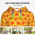 thumbnail image 4 of Kdxio fall retro maple leaf Print Womens Oversized Hoodies Sweatshirts Hooded Pullover Tops Sweaters Casual-Medium, 4 of 7