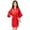 00@Red397, variant on Elegyee Toddler Girls Silk Satin Kimono Robe Pajama Bathrobe Kids Sleepwear, Black, Size 3-4