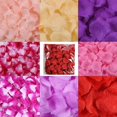 thumbnail image 2 of Pétalos de rosa artificiales para decoración de fiestas, pétalos de rosa falsos de seda para aniversario de boda, 500/1000/3000 unidades, 2 of 4