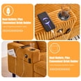 thumbnail image 4 of Homefun Corduroy Oversized Recliner Sofa Bed with Deep Seat 3 Pillows,USB,RGB LED Light Strip,Cup Holder, Side Pocket, 4 of 9