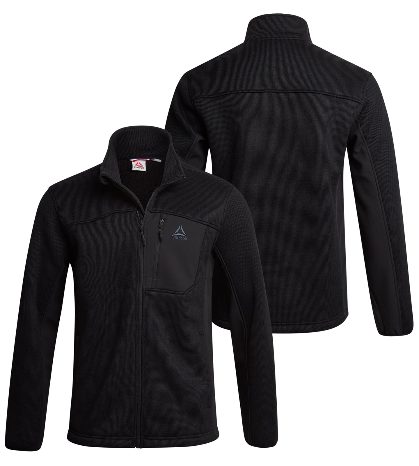 Reebok Men's and Big Men's Textured Fleece Jacket, Sizes S-3XL