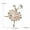 Colourful Crystal Flower Girl, variant on Charm Dancing Girl Crystal Pearl Brooch Pin Women Costume Jewellery Wedding New-Lovely Girl