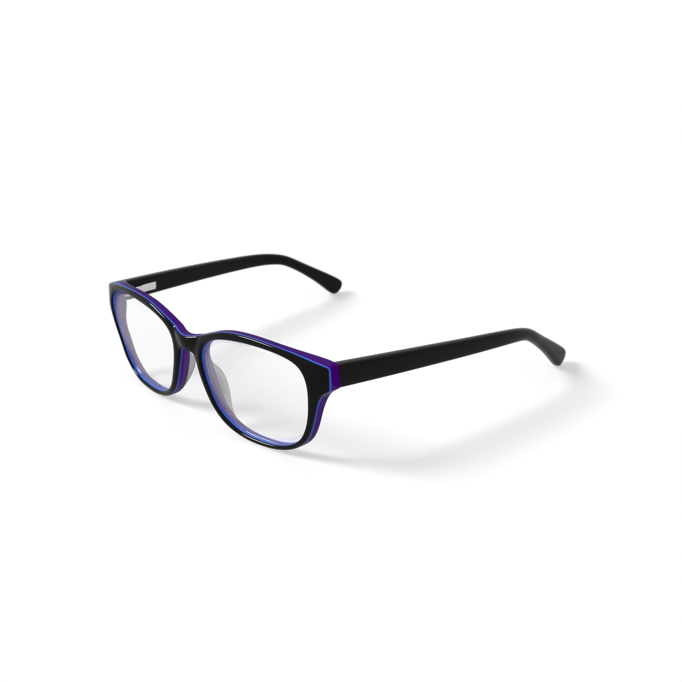 Walmart Youth FM17199 Square Prescription Eyeglasses with Case, Purple