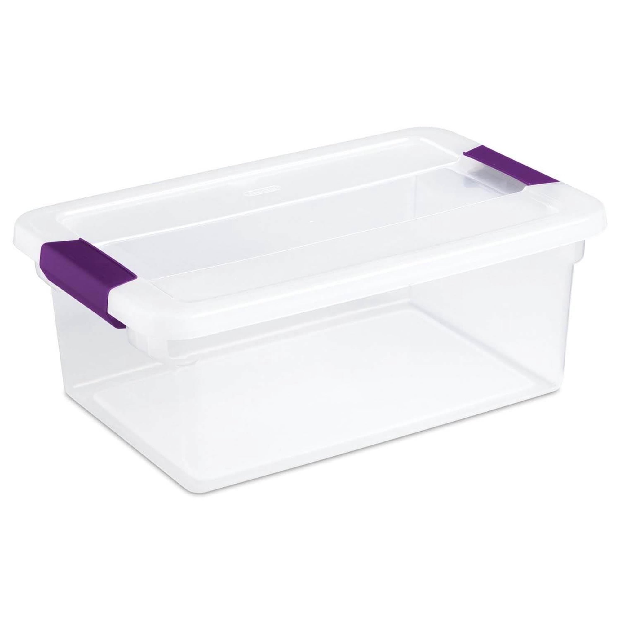 Sterilite 17531712 15-Quart ClearView Latch Box Storage Tote Container