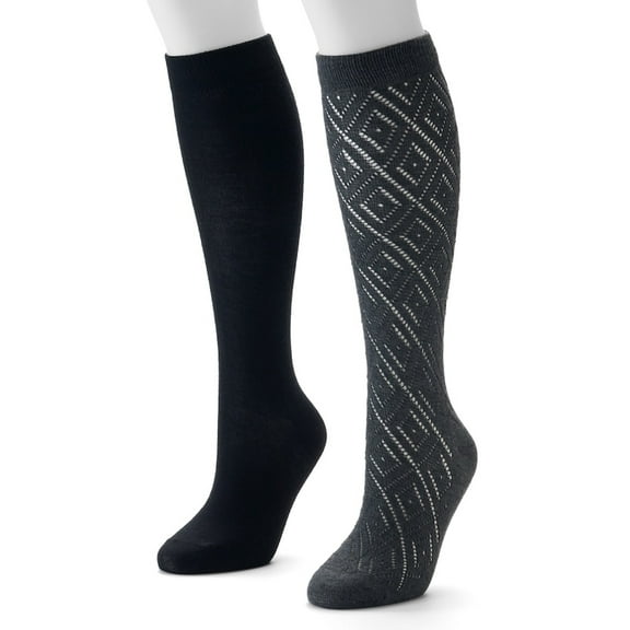Apt. 9 Women's 2-Pairs Knee-Highs Socks