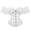 White, variant on Womens Victorian Lace Sleeve Bridal Corset Wedding Shapewear Waist Trainer Elegant Comfortable Shapers Black XXS