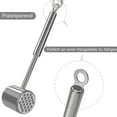 thumbnail image 3 of Meat Tenderizer Double-Sided Meat Mallet Made Of 304 Stainless Steel For Cutlets, Dishwasher Safe, 3 of 6