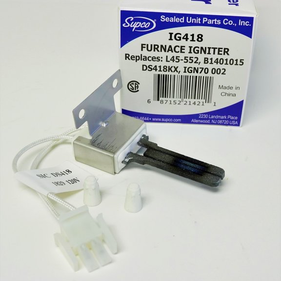 IG418 SUPCO Ignitor for 5H075032B 41-418 1121 Modine Furnace Igniter