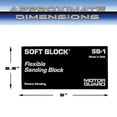 thumbnail image 2 of Motor Guard SB-1 Flexible Sanding Block without Adhesives, 2 of 6
