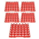 thumbnail image 1 of 5 piezas de huevos de plástico, bandeja de soporte para cajas de huevos de 30 celdas para almacenamiento, transporte, suministros de granja para el hogar, color rojo, 1 of 10