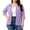 Purple, variant on Women's Plus Size Cardigans 3/4 Sleeve Lightweight Cardigan Button Doen Open Front Jackets for Women