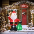 thumbnail image 4 of UBesGoo 6Ft Inflatable Garden Santa Claus Decor with 4 String Lights for Party,New Year, 4 of 9