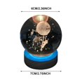 thumbnail image 2 of 3d Glowing Crystal Ball Night Light Ornament Creative Coloful Night Scene Lamp With Base For Home Decor Gift, 2 of 9