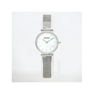 New Skagen Leonora 25mm Rose Gold Steel Silver Dial Ladies Watch