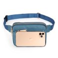 thumbnail image 5 of UTO Fanny Packs for Women Waterproof Waist Bag Nylon Fashion Small Crossbody Belt Bag with Zipper Pocket for Travel(Sky Blue), 5 of 9