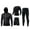 01#Black, variant on 4 PCS-Workout Outfit for Men's Compression Set Running Gym Jacket Hoodies Clothes for Men Basketball Clothes Set