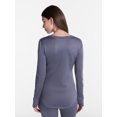 thumbnail image 3 of ClimateRight by Cuddl Duds Women's Warmer Thermal Guard Base Layer Crew Neck Base Layer Top, Sizes XS to 4X, 3 of 5