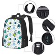 thumbnail image 2 of Balery Cartoon Sea Creatures Mochila para hombre y mujer - Tela Oxford 600D resistente - Gran capacidad, resistente al agua, ideal para la escuela, viajes y senderismo, 2 of 6