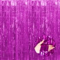 thumbnail image 1 of Wweixi Add Glamour To Party With Shimmer Metallic Streamers Curtain Glittering Purple 8.2ft,1pc 2Set, 1 of 6