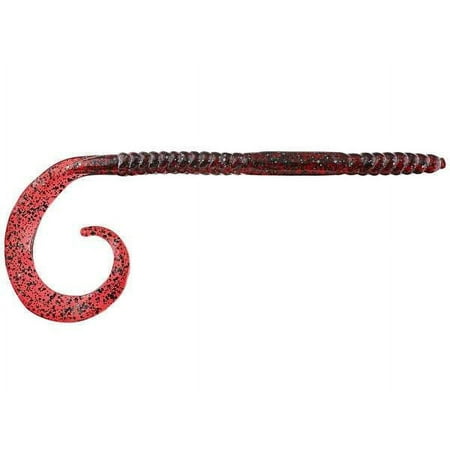UPC: 0024395109186 | Gambler RT101810 Ribbon Tail Worm 10 Red Bug Floating 10 Per Pack