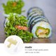 thumbnail image 3 of 1 juego de rodillos de sushi caseros, rodillos Kimbap para rollos de arroz, 3 of 7