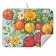 thumbnail image 3 of Yayeee Dish Drying Mat for Kitchen Counter 16" x 18" Microfiber Super Absorbent Coffee Decorative Pad, Vibrant Tomatoes, 3 of 3