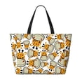 thumbnail image 2 of Fotbe Giraffes Head Bolsa de Viaje para Playa - Resistente al Agua, Bolsa Tote de Gran Capacidad y Ligera con 7 Bolsillos para Mujeres y Hombres, 2 of 7