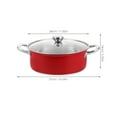 thumbnail image 2 of Hemoton Large Stainless Steel Soup Pot With Lid For Cooking Stew Ramen And Pasta Ideal Kitchen Stockpot For Household Use, 2 of 7