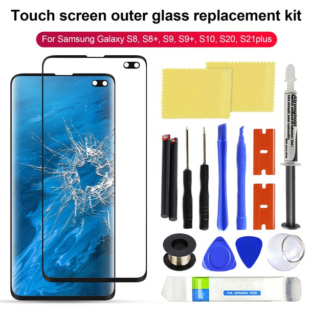 GreenHome Glass Screen Professional Tempered Glass Front Lens Reemplazo de pantalla Loca Pegamento Herramienta para Samsung Galaxy S8 / S8 Plus / S9 / S9 Plus / S10 / S20 / S21 Plus greenhome iPhone X