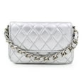thumbnail image 3 of Premium Small Soft Vegan Leather Quilted Shoulder Bag Crossbody Handbag, 3 of 4