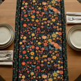 thumbnail image 5 of Table Runners 70 Inches Long Dress Scarves, Boho Black Flowers Farmhouse Coffee/Dining/Kitchen Table Decor, Holiday Table Runner, Spring Abstract Watercolor Floral Leaf 13x70 Inch, 5 of 9