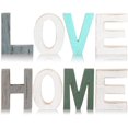 thumbnail image 1 of 8 Pieces Rustic Wooden Love and Home Letter Wooden Signs Set Home Freestanding Decorative Word Signs Love Wooden Blocks for Home Living Room and Wall Decor, 1 of 7
