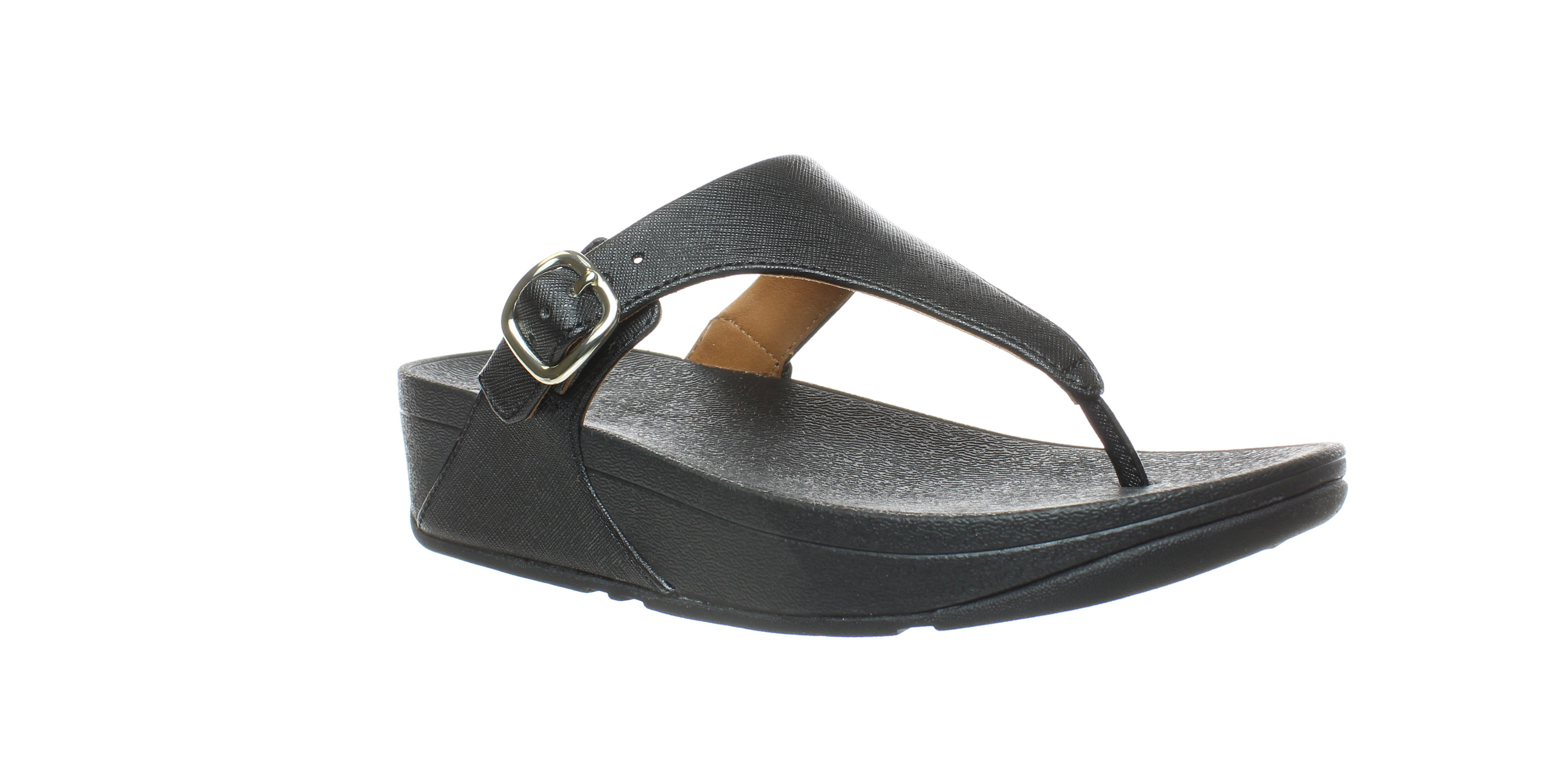 FitFlop - FitFlop Womens The Skinny Deluxe T-Strap Wedge Sandals - Walmart.com - Walmart.com