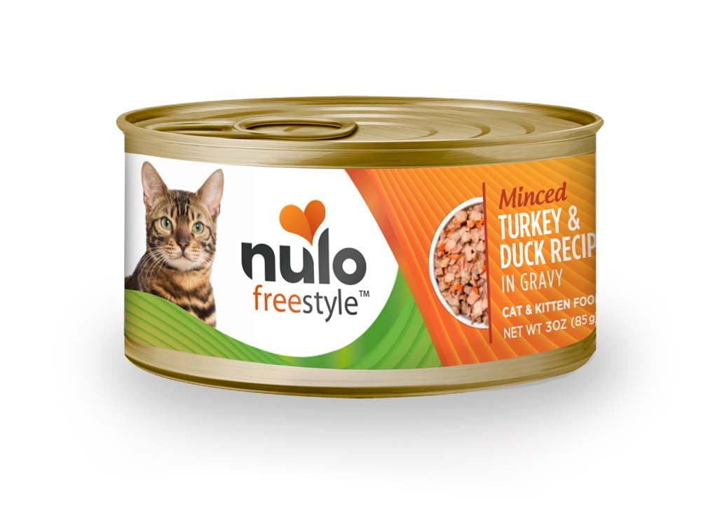 Photo 1 of (Case of 24) Nulo Freestyle Minced Turkey Duck Wet Cat Food, 3 oz
EXP JUNE 29/25